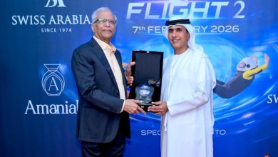 صورة برعاية سعادة المهندس الشيخ سالم بن سلطان بن صقر القاسمي حلم الطيران 2 يبهر دبي وإطلاق مجموعة عطور AMANIYAH