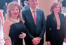 صورة الاصدقاء والنجوم يجتمعون بحفل خطوبة إبن عمرو أديب ولميس الحديدي