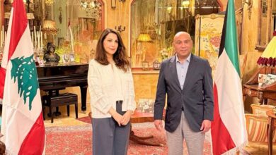 صورة سفير الكويت الجديد لدي لبنان يزور دارة الفنانة ماجدة الرومي في لفتة تقديرية