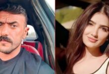 صورة النجمة مي عمر والنجم احمد العوضي ونجوم الفن والإعلام في عرض فيلم شمشون ودليلة